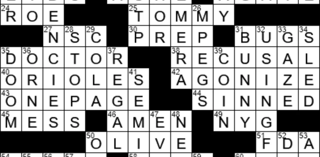 Tips for Solving the Sinister Gaze Crossword Clue